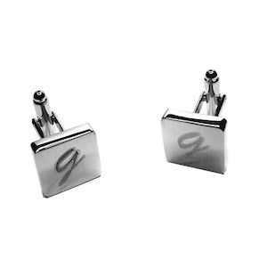 Promotional custom cufflinks with engraving